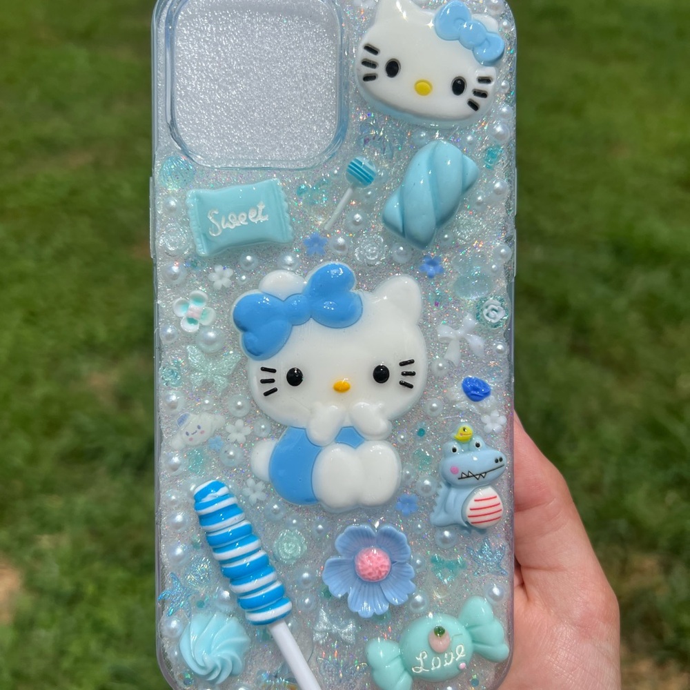 iPhone 13 Pro Max Case Custom Made Hello Kitty 💙💙